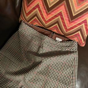 J. Crew Houndstooth Skirt